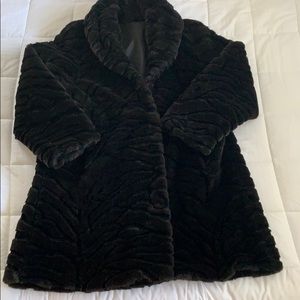 Faux fur coat